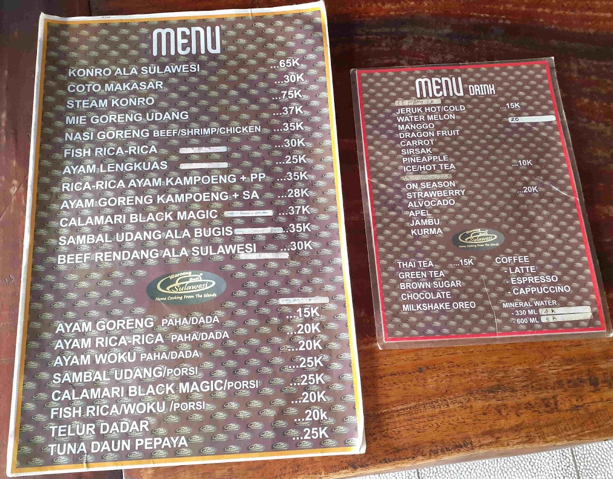 Waroeng sulawesi Photo Menu 1