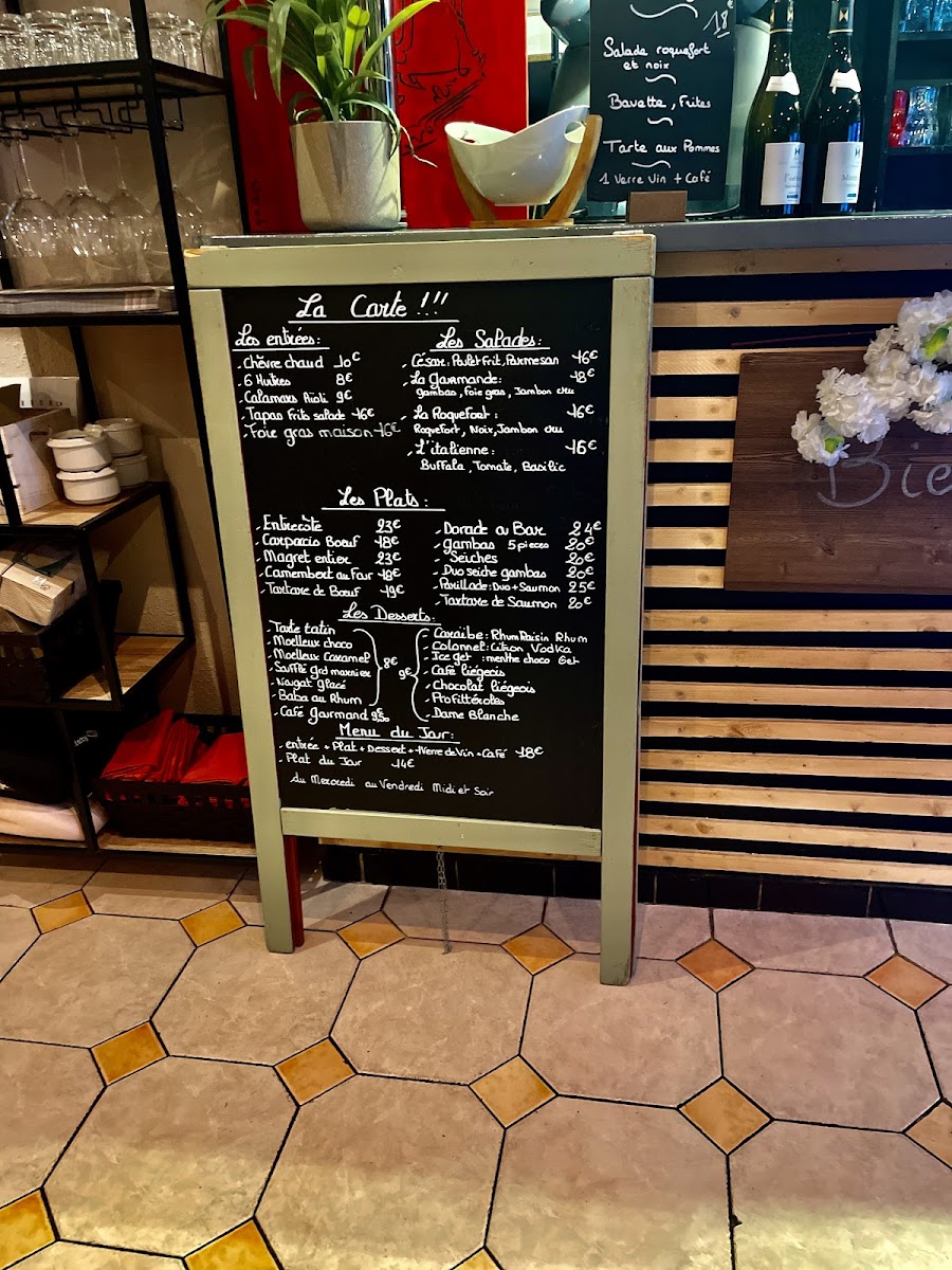 Le rouge et noir Photo Menu 2