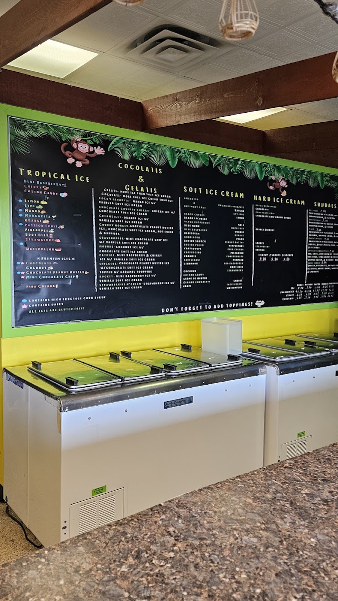 Coco's Tropical Ice Photo Menu 1