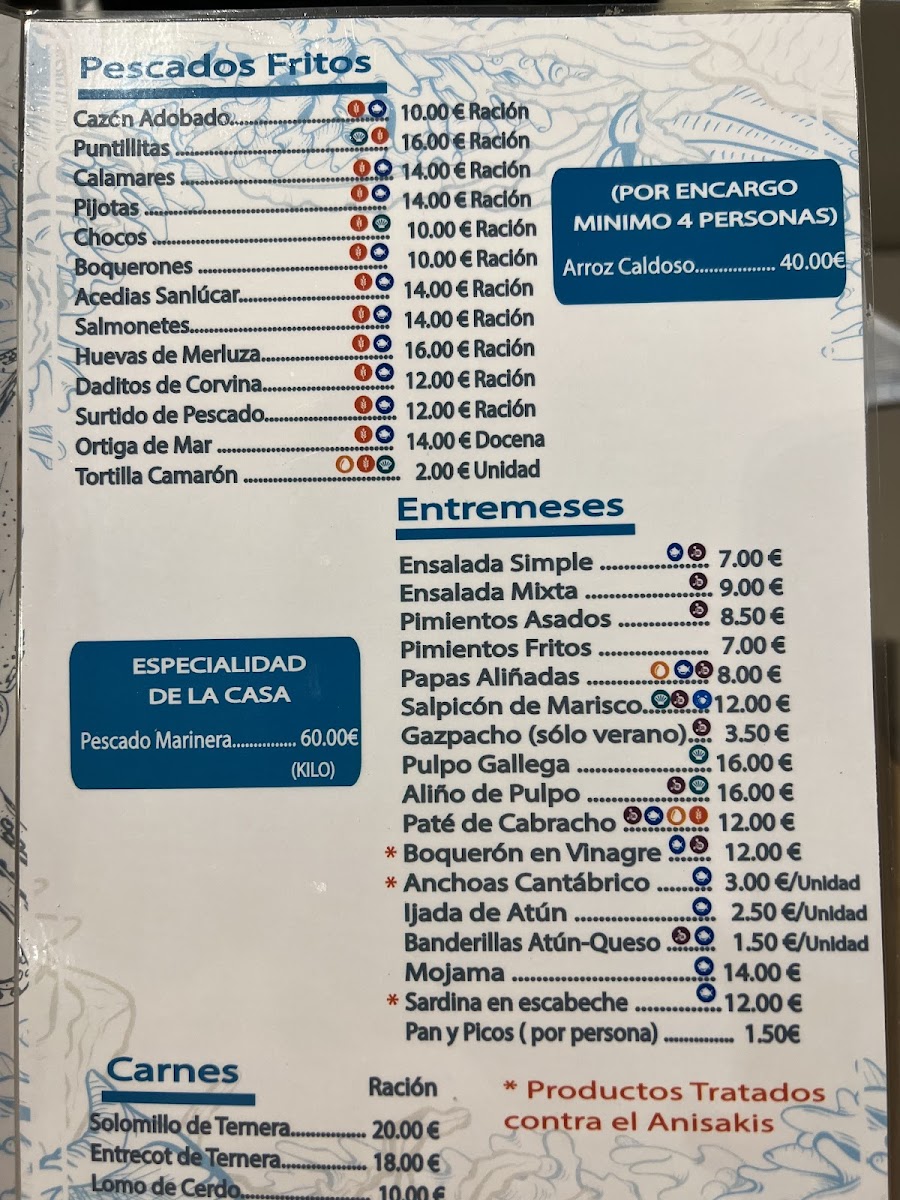 Marisquería Manguita Novo Sancti Petri Photo Menu 3