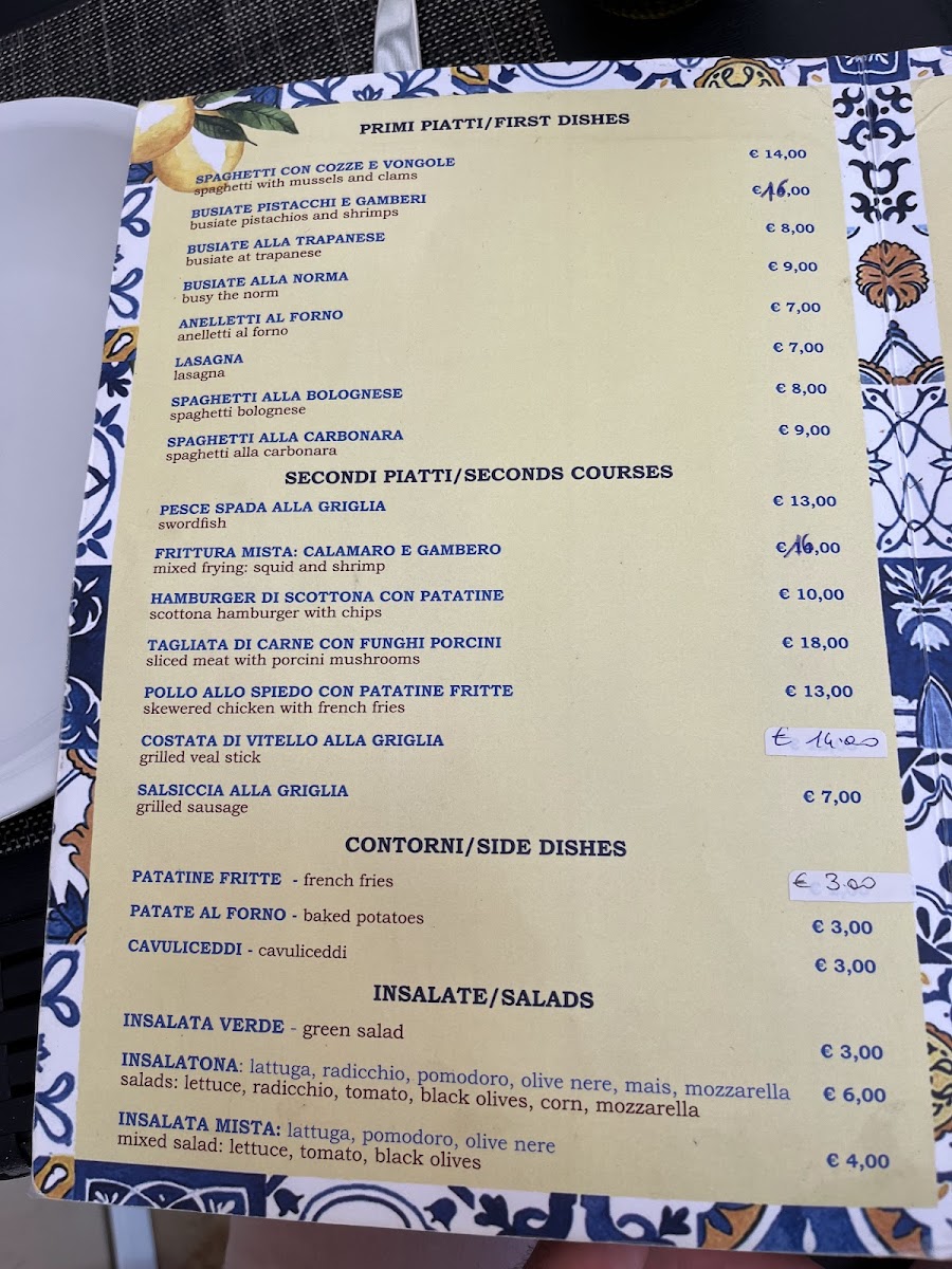 Specialità siciliane Photo Menu 1
