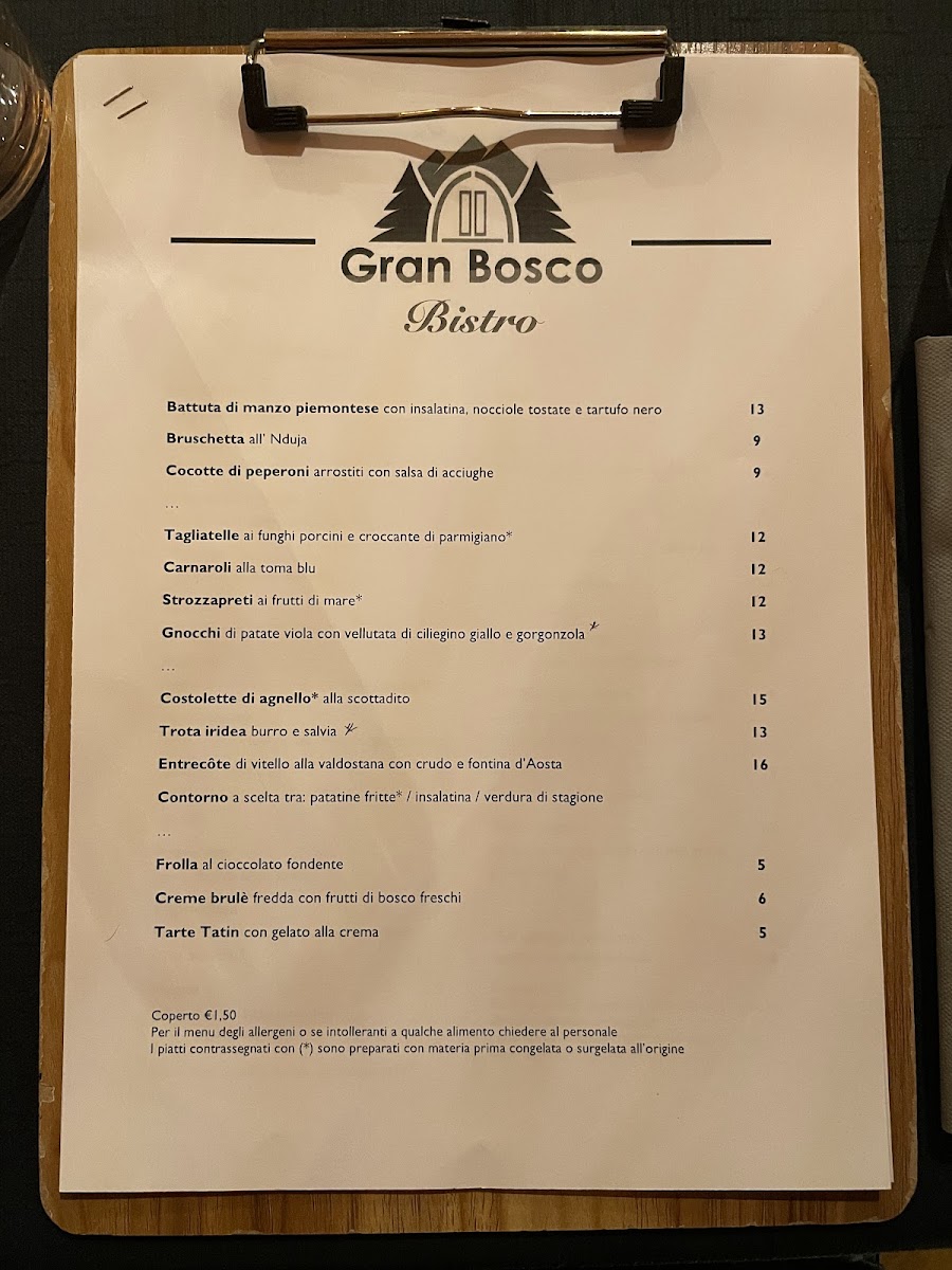 Gran Bosco Bistro Photo Menu 8