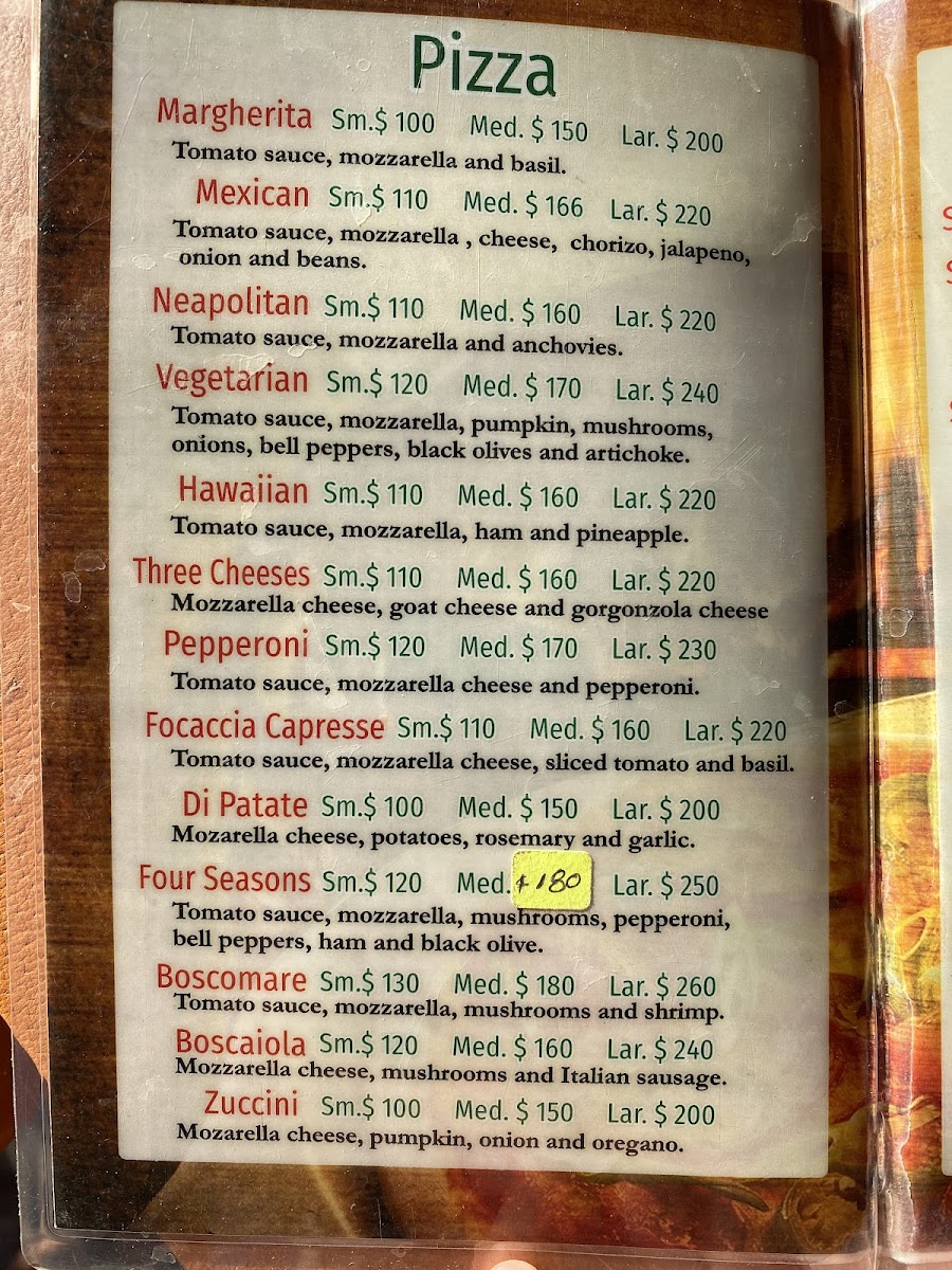 Napoli Pizza Photo Menu 2