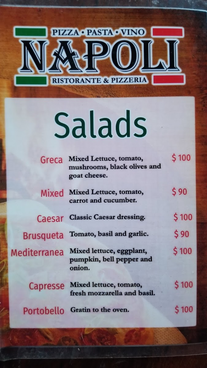 Napoli Pizza Photo Menu 9
