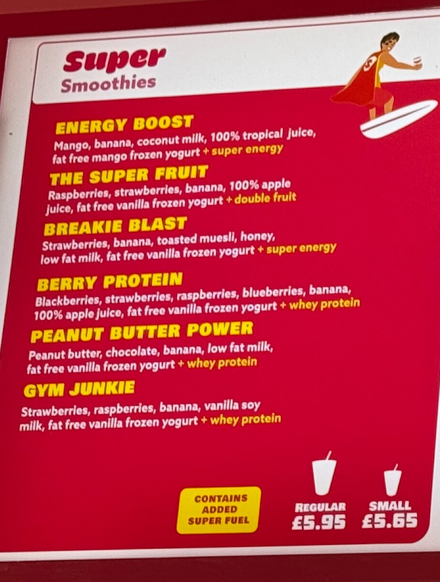 Fuel Juice Bar Photo Menu 2