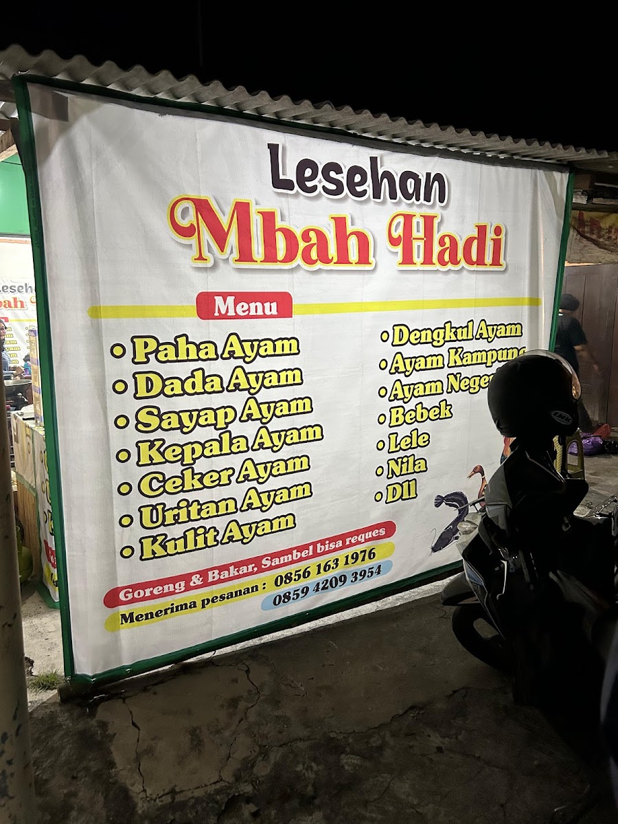 Lesehan Mbah Hadi Photo Menu 1