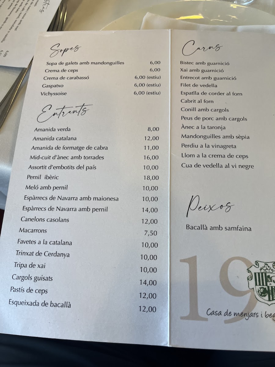 Hostal Dolcet Photo Menu 3