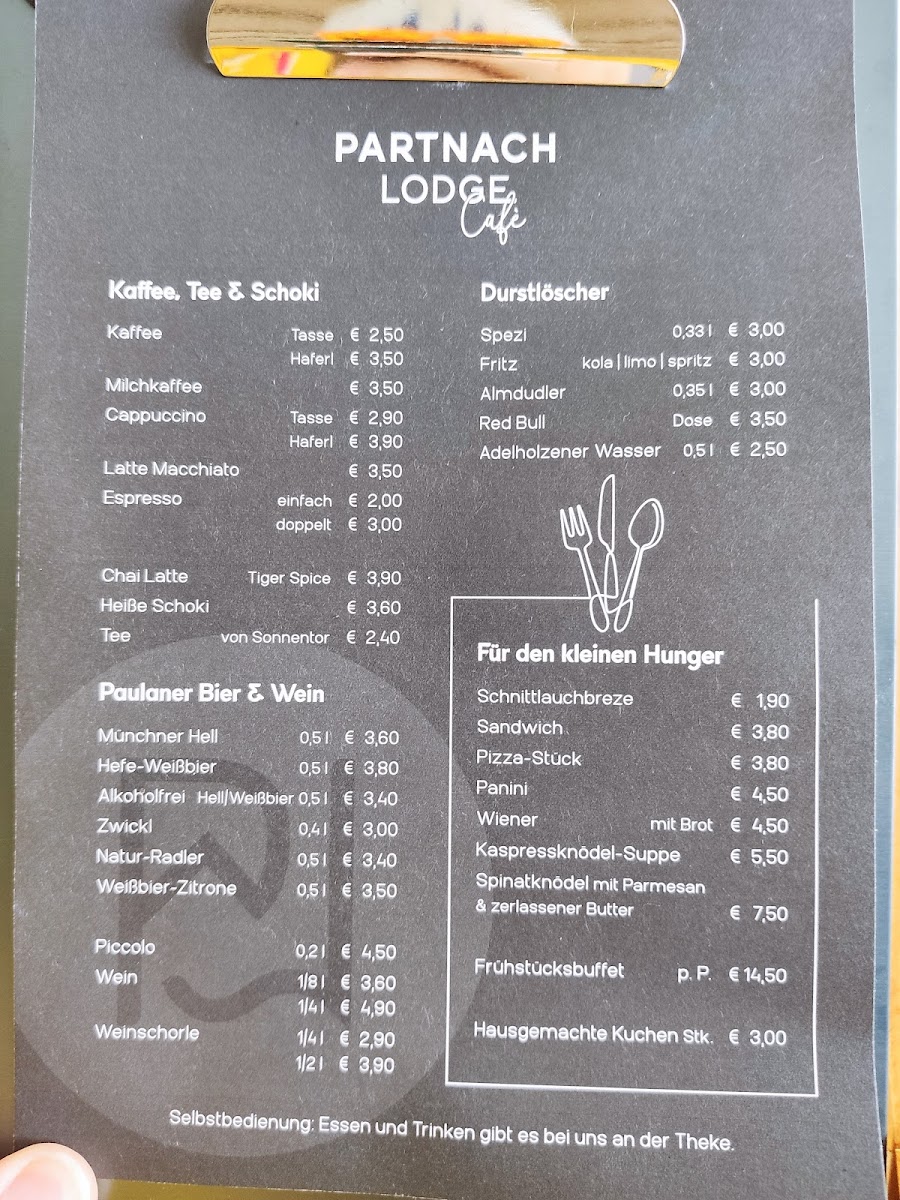 Partnachlodge Café Photo Menu 10