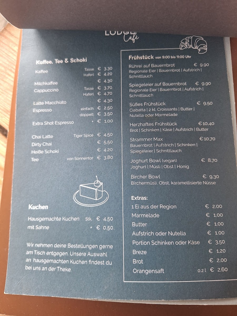 Partnachlodge Café Photo Menu 2
