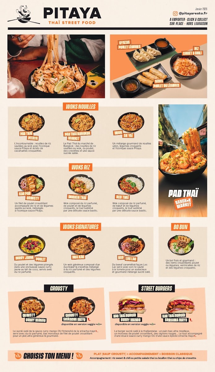 Pitaya Thaï Street Food Photo Menu 2