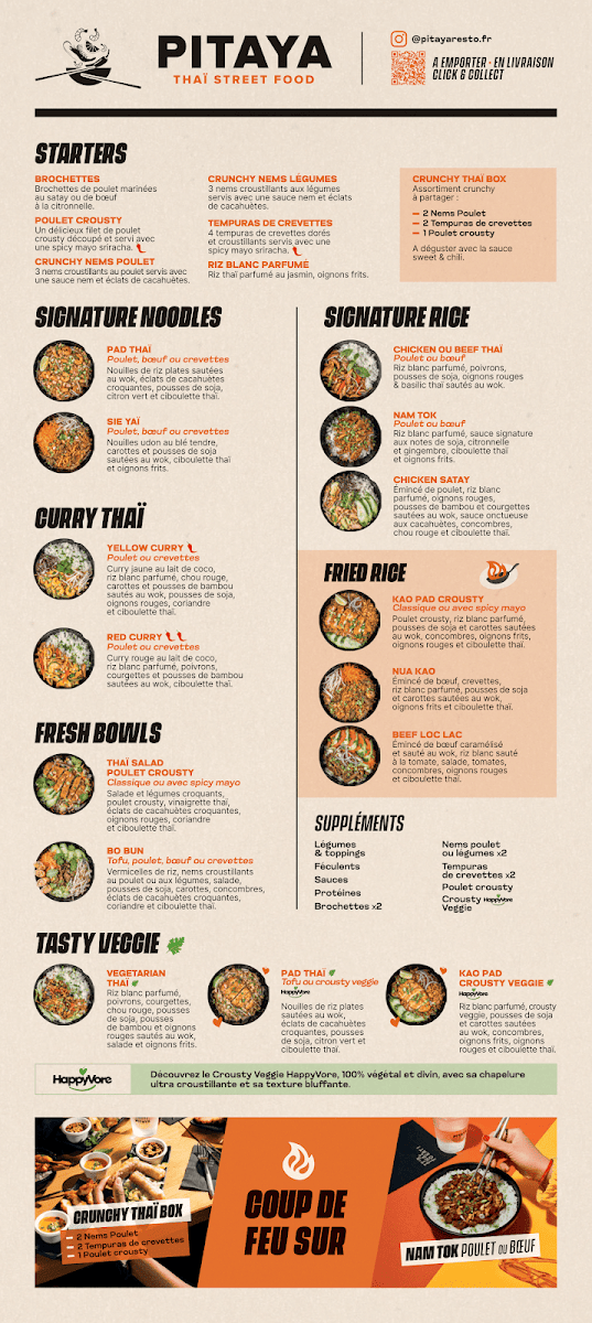 Pitaya Thaï Street Food Photo Menu 3