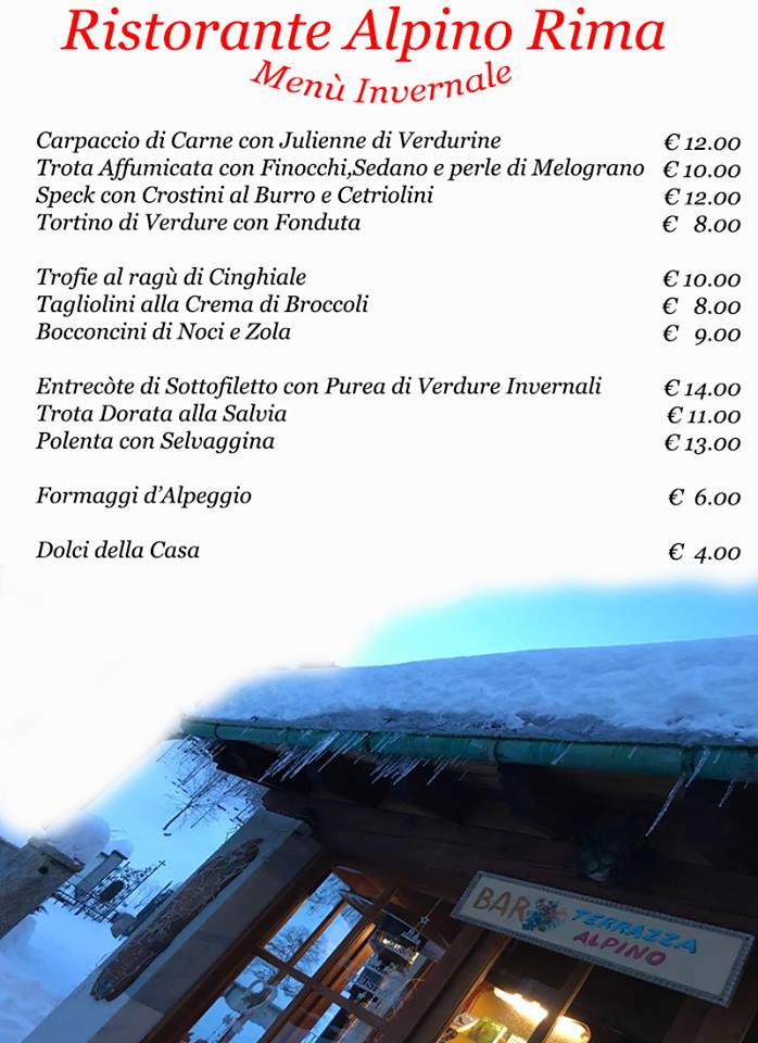 Ristorante bar Alpino Photo Menu 2