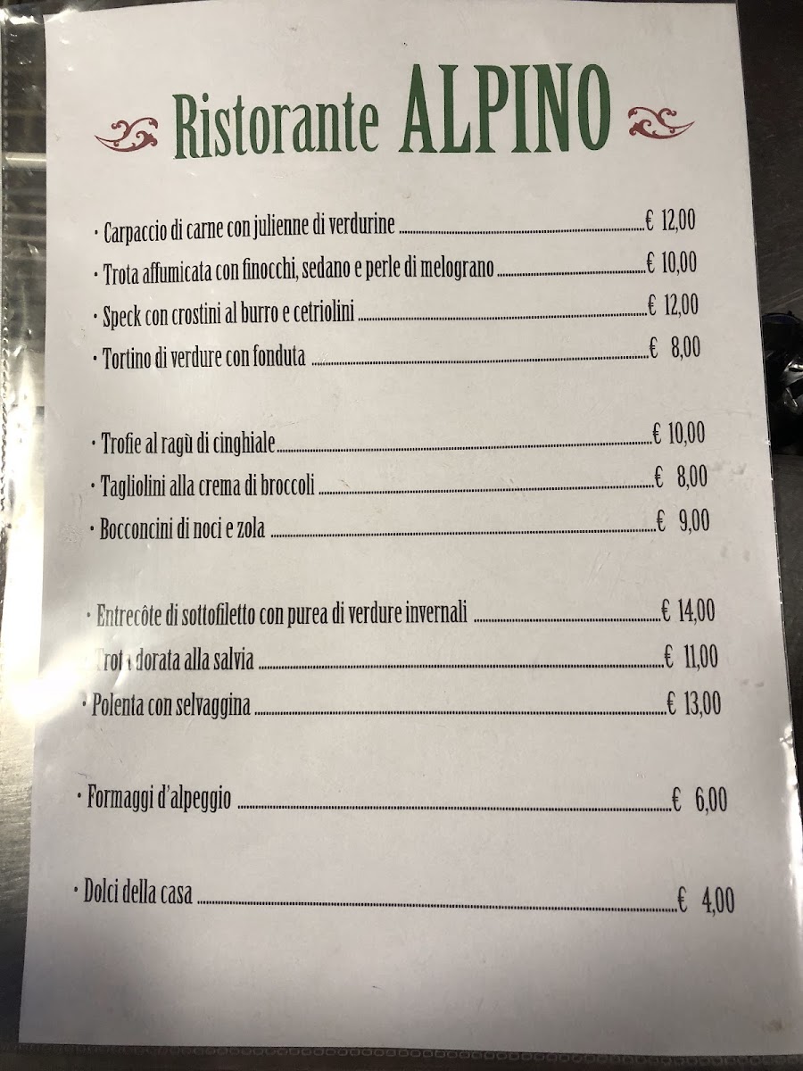Ristorante bar Alpino Photo Menu 3