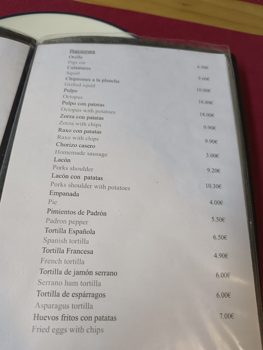 Bar Restaurante Orella Photo Menu 5
