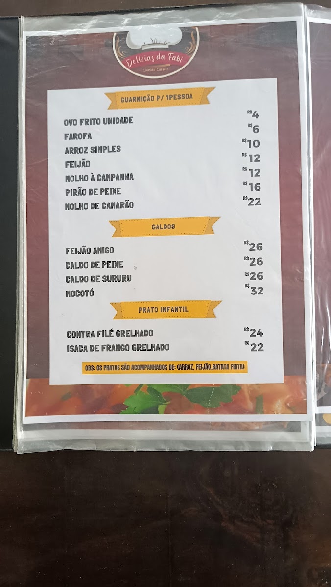 Restaurante Delícias da Fabi Photo Menu 9
