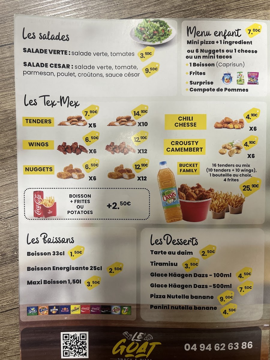 Le Goat - Snack & Pizza Photo Menu 1
