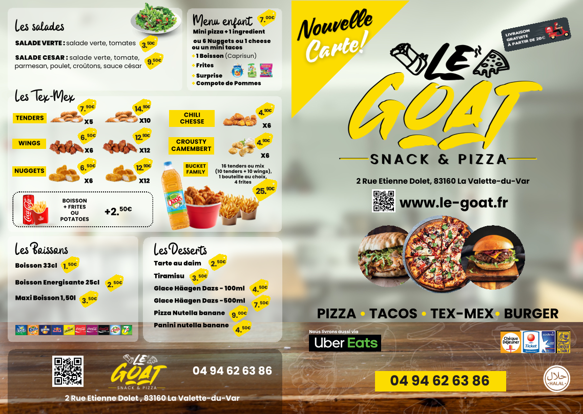 Le Goat - Snack & Pizza Photo Menu 3