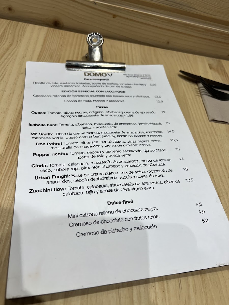 Pizzeria artesana Domo Photo Menu 2