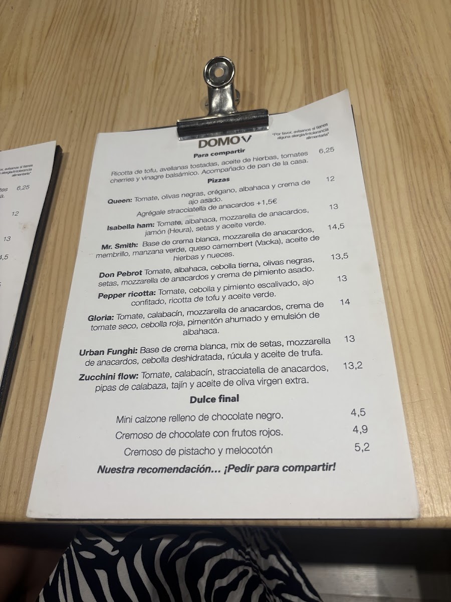 Pizzeria artesana Domo Photo Menu 4