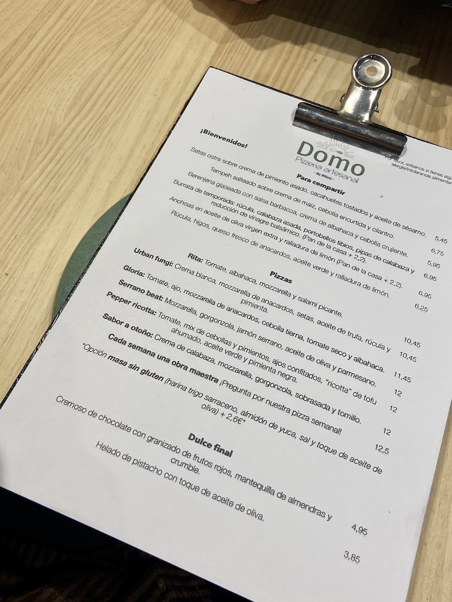 Pizzeria artesana Domo Photo Menu 7