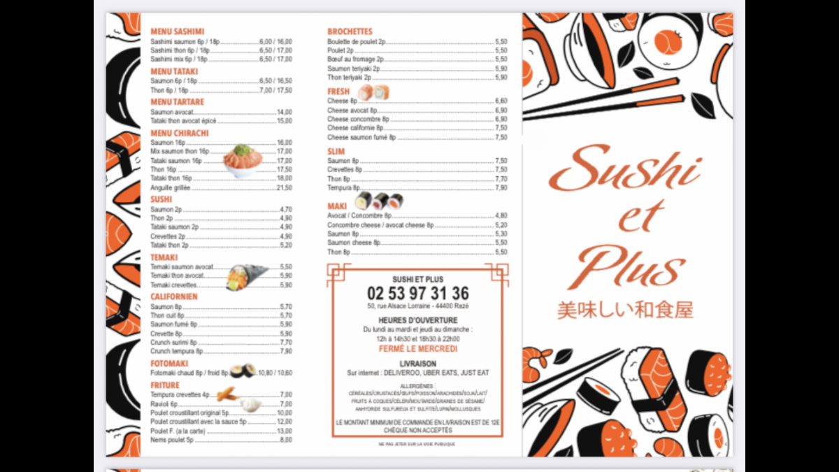 Sushi et plus Photo Menu 4