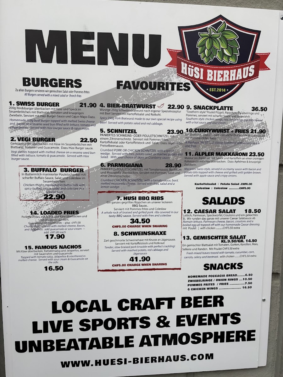 Hüsi Bierhaus Photo Menu 4