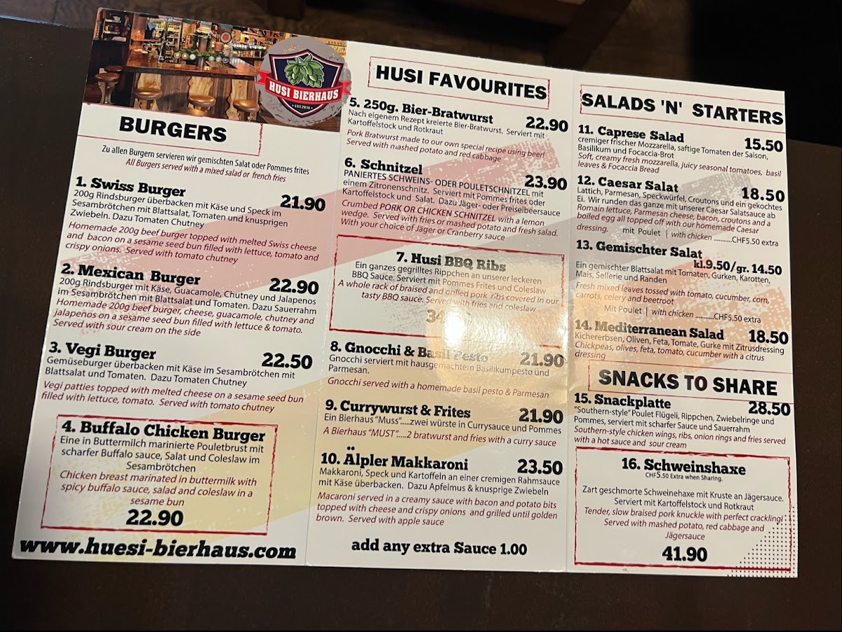 Hüsi Bierhaus Photo Menu 7