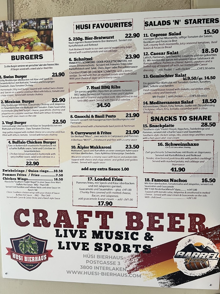 Hüsi Bierhaus Photo Menu 8