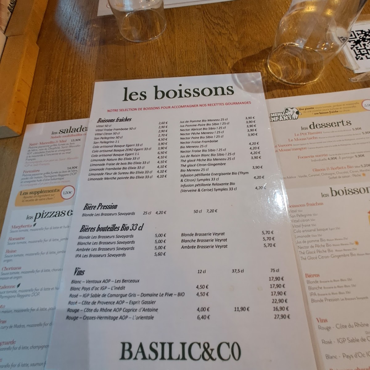 Basilic & Co - pizzas de terroirs - Annecy Photo Menu 4