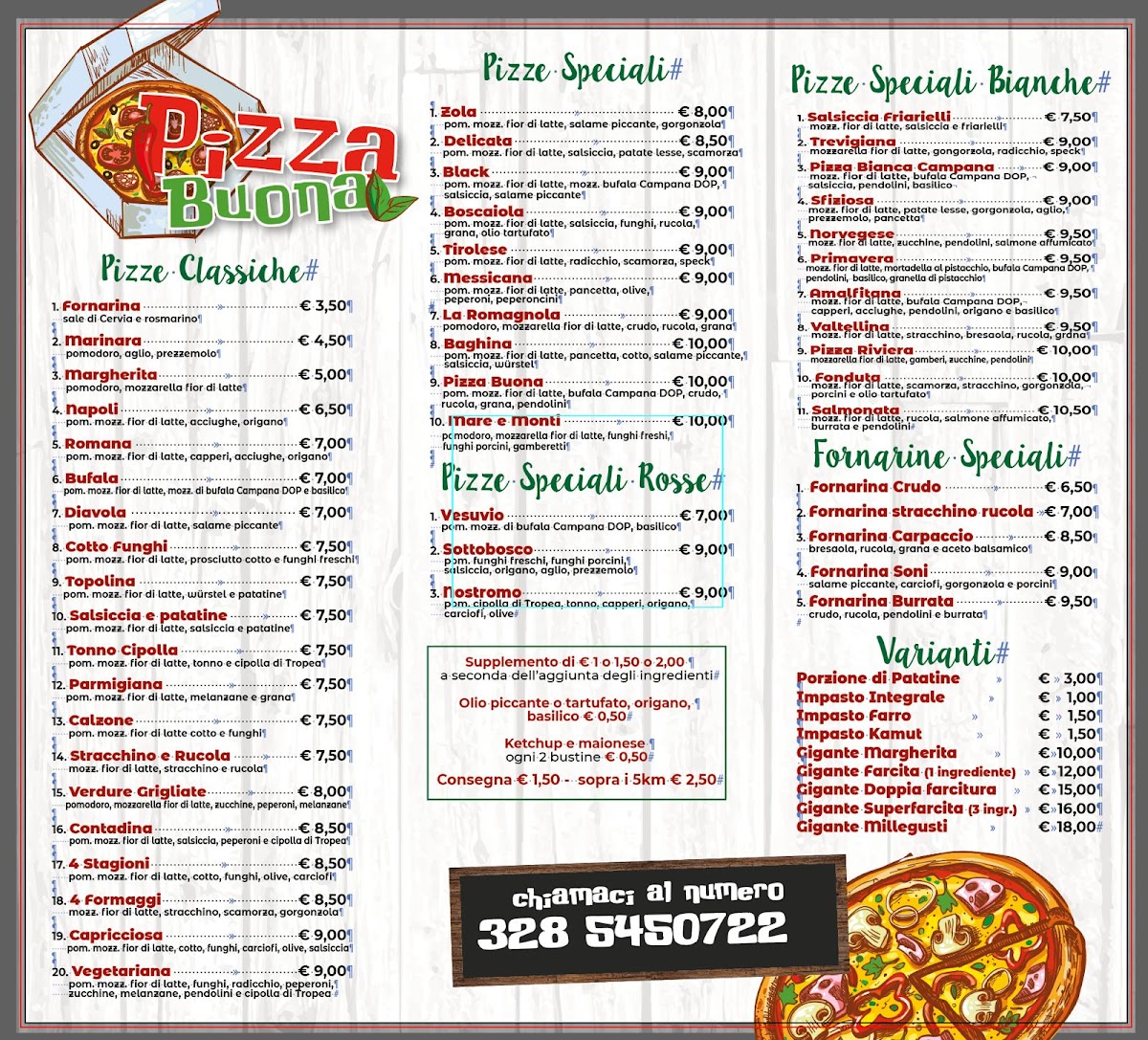 Pizza buona Photo Menu 1