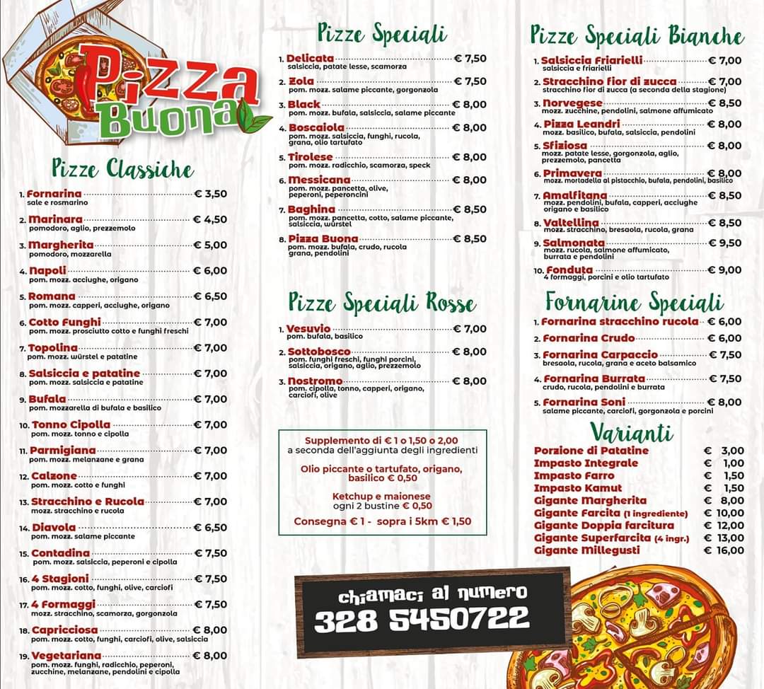 Pizza buona Photo Menu 2