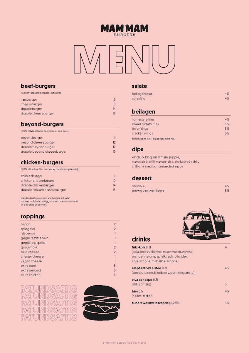 Mam-Mam Burger Photo Menu 5
