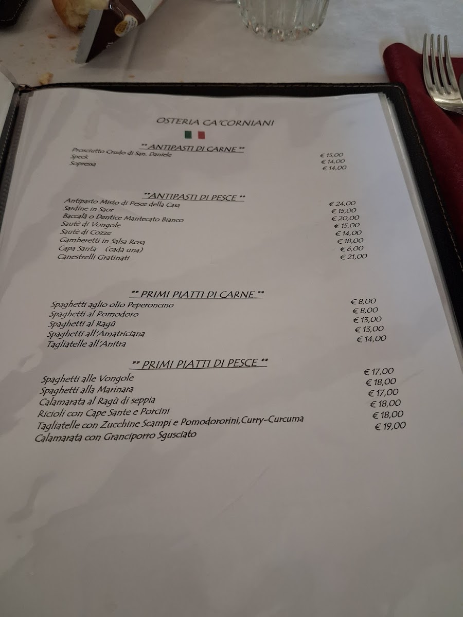 Osteria Ca'Corniani Photo Menu 1