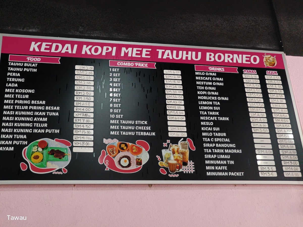 Kedai Kopi Mee Tauhu Borneo Photo Menu 2