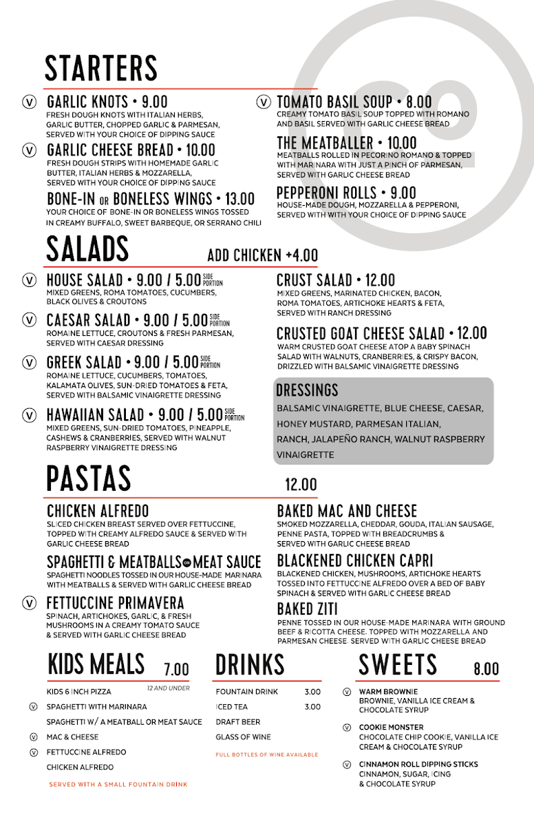 Crust Pizza Co. - Hedwig Village (Memorial) Photo Menu 1