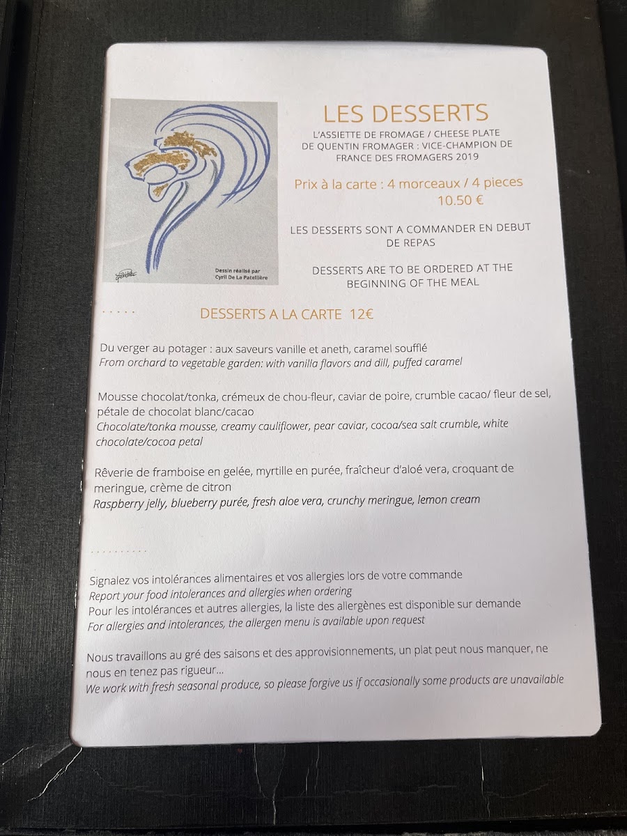 Le Lion D'Or Photo Menu 7
