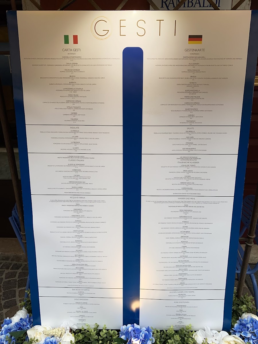 Gesti Ristorante Pizzeria Photo Menu 1