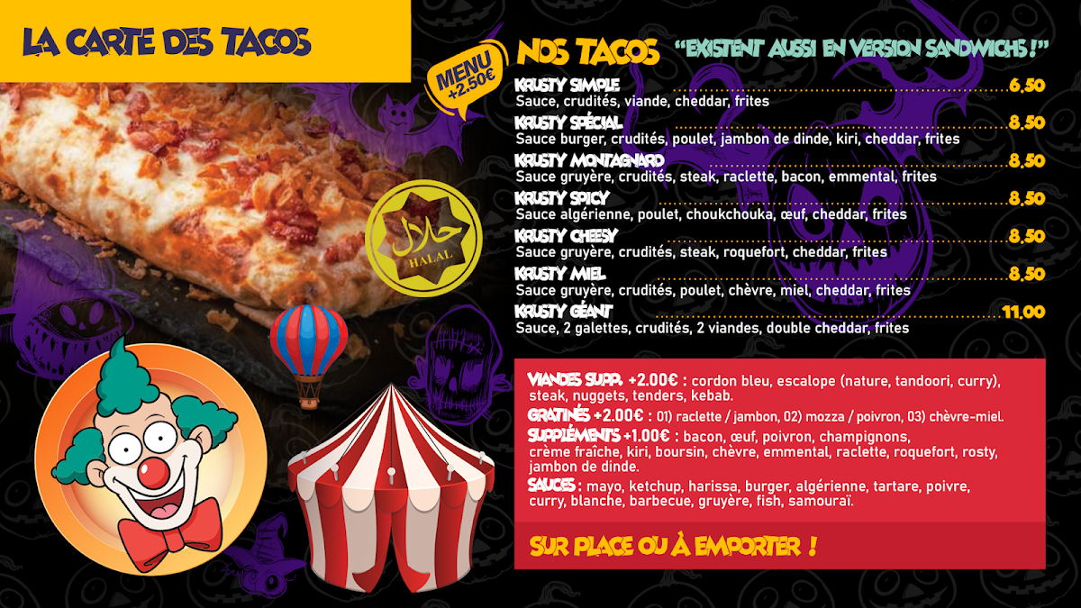 The Krusty burger Photo Menu 9