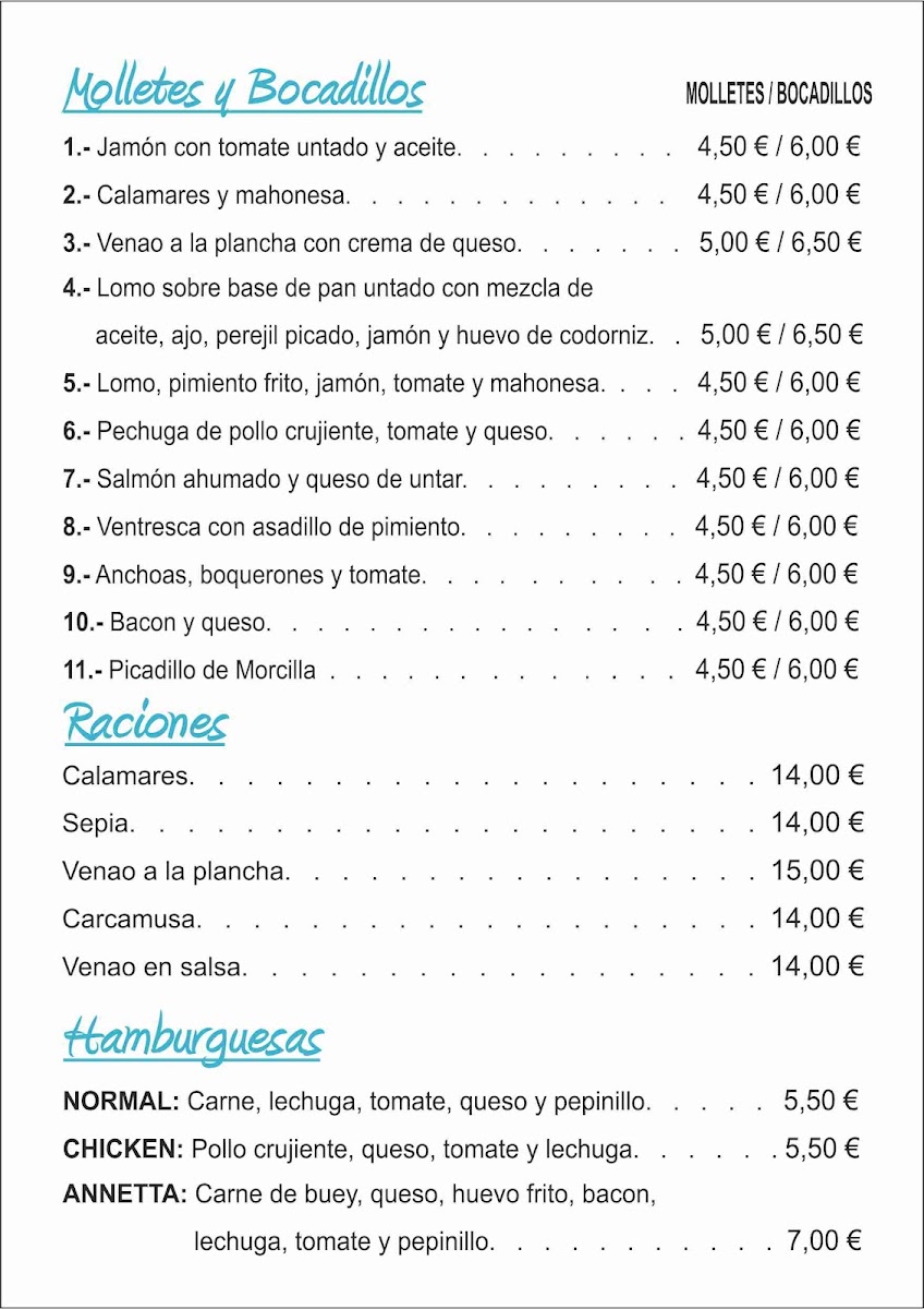 Cafetería Annetta Brewery Photo Menu 1
