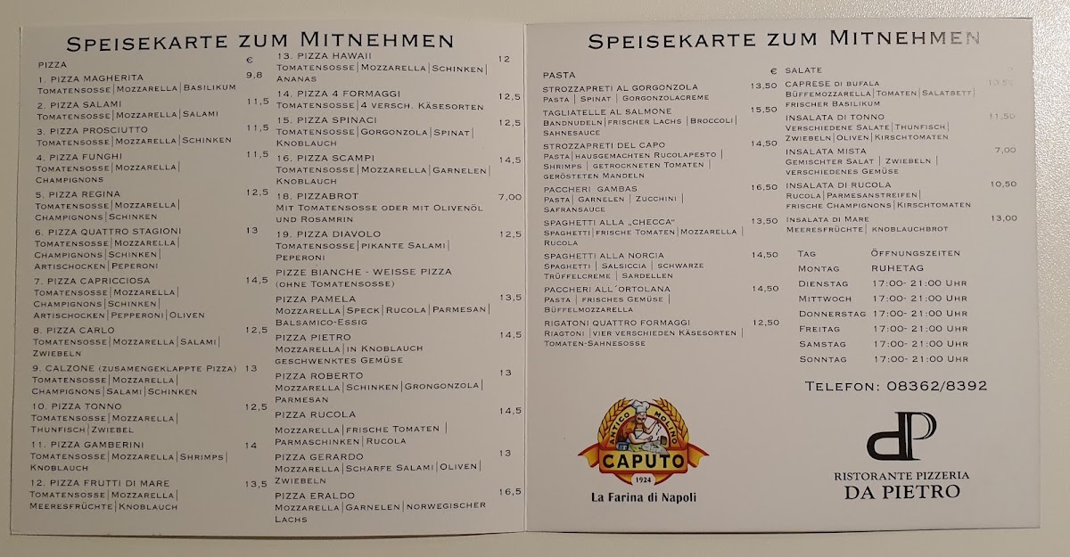 Ristorante Pizzeria Da Pietro Photo Menu 2