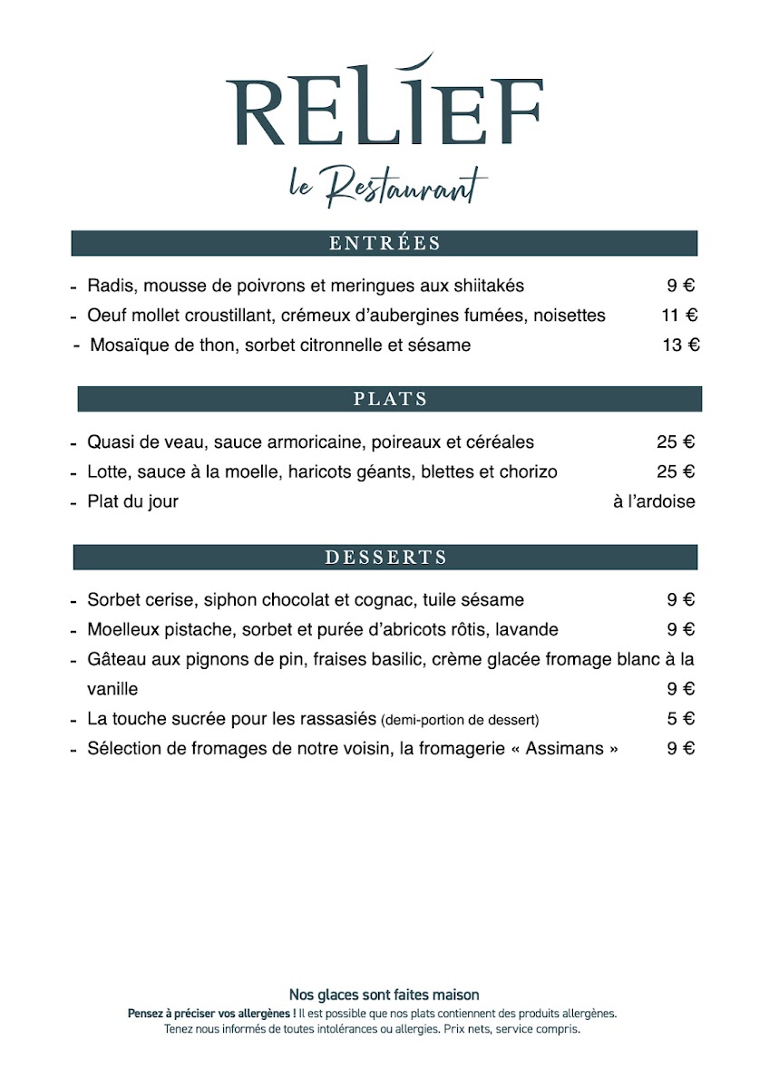 Relief Photo Menu 2