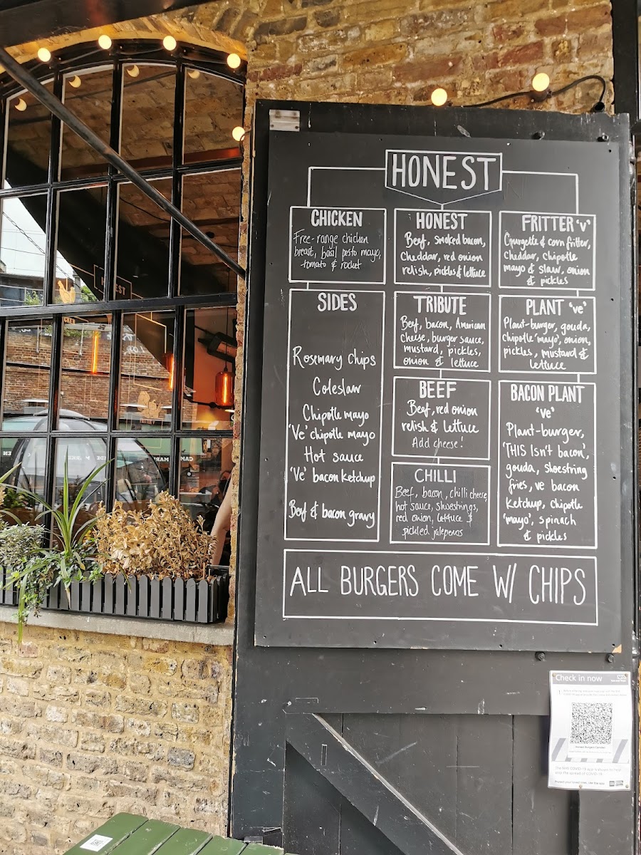 Honest Burgers Camden Photo Menu 4