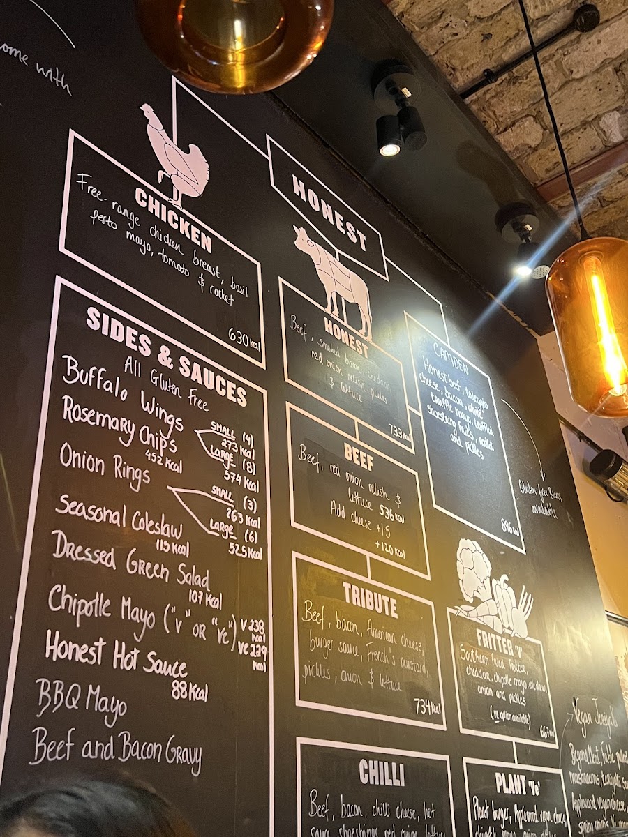 Honest Burgers Camden Photo Menu 7