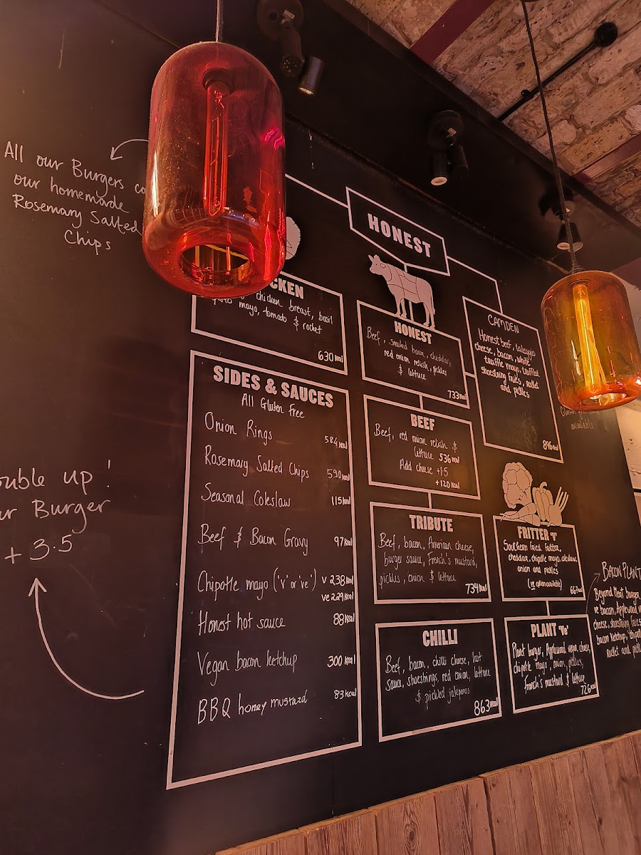 Honest Burgers Camden Photo Menu 9