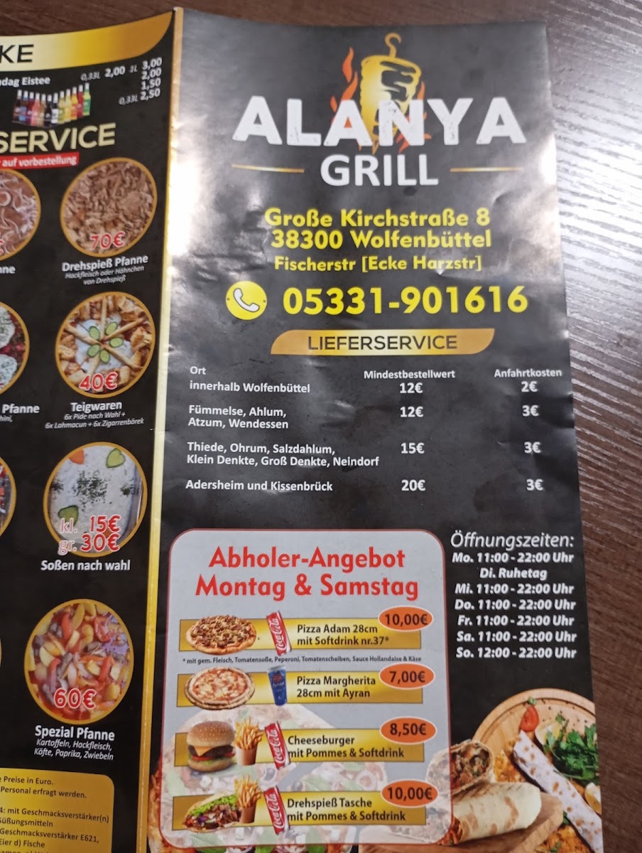 Alanya Grill türkische Spezialitäten mit Bringdienst Photo Menu 1