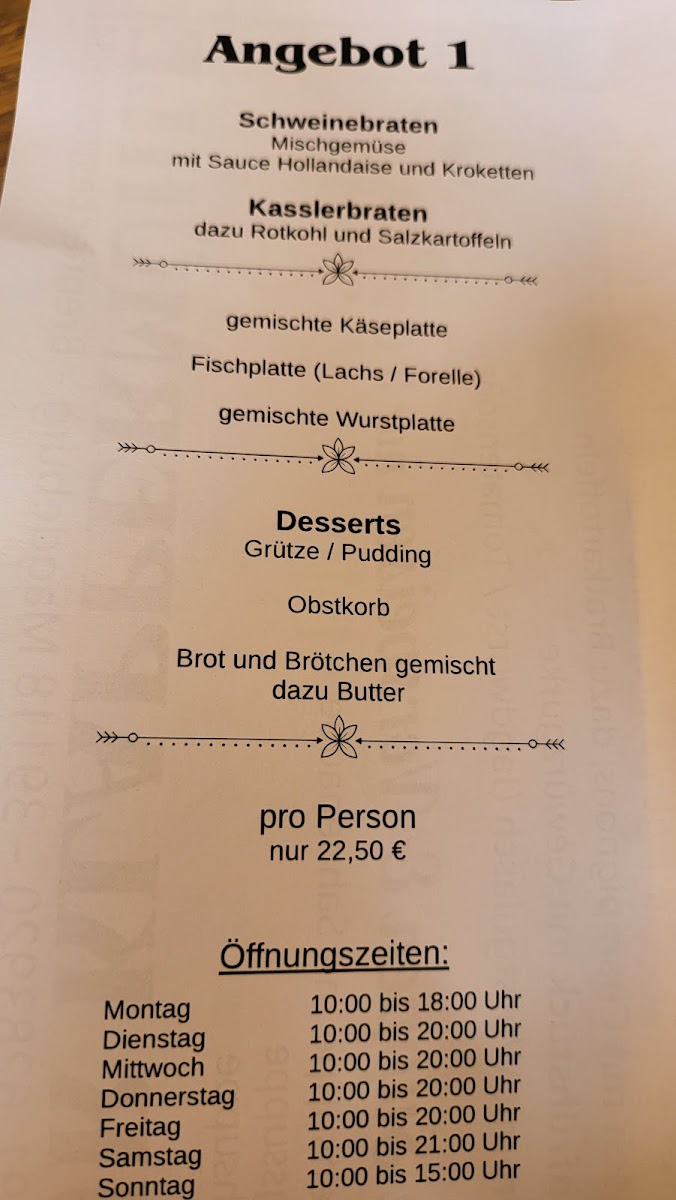 'Zur Klappermühle' Magdeburg Photo Menu 3