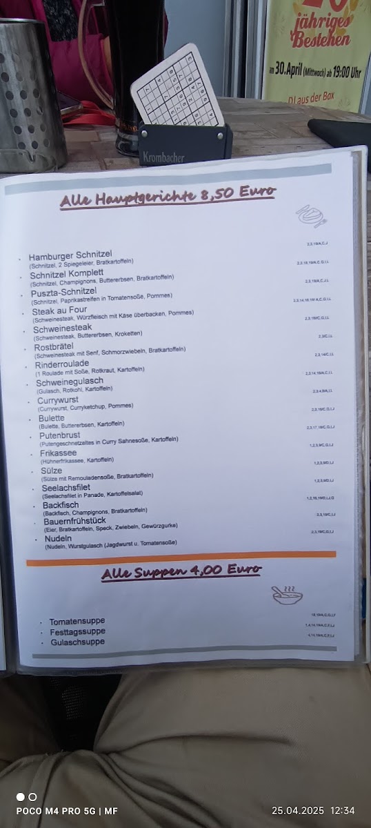'Zur Klappermühle' Magdeburg Photo Menu 4