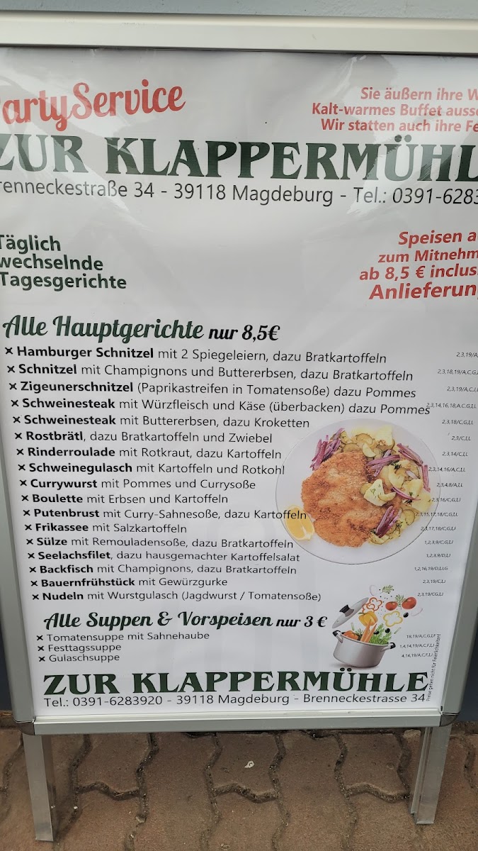 'Zur Klappermühle' Magdeburg Photo Menu 6