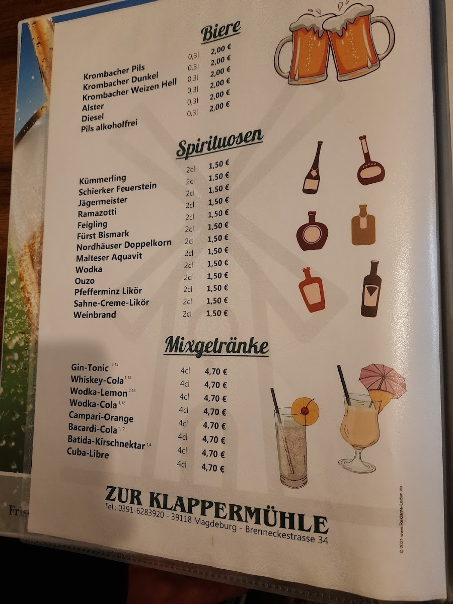'Zur Klappermühle' Magdeburg Photo Menu 7