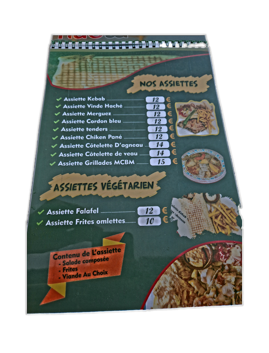 SNACK MCBM (Kebab et Tacos) Halal Photo Menu 2